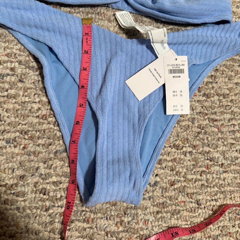 NWT Abercrombie & Fitch Bikini Terry Upside Down Halter High-Leg Cheeky- Medium - Picture 11 of 12